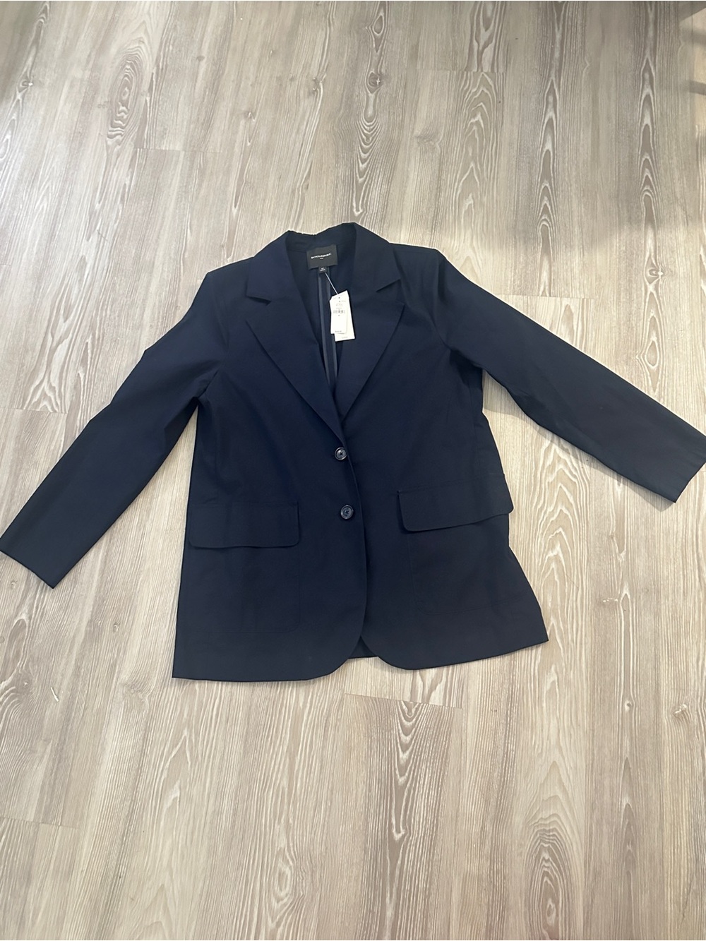 Banana Republic Women's Dark Navy Two-Button Tailored Blazer